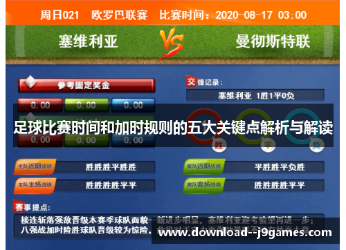 足球比赛时间和加时规则的五大关键点解析与解读